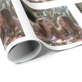 Papel De Regalo Foto cuadrada de agradecimiento de graduación limp