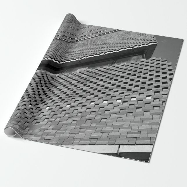 PAPEL DE REGALO FOTO DE BAJO ÁNGULO DEL EDIFICIO ARQUITECTURAL (Desenrollado)