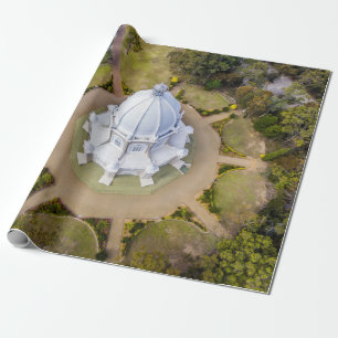PAPEL DE REGALO FOTO DE BIRD EYEVIEW DE LA CATEDRAL BLANCA