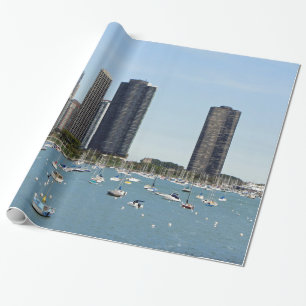 Papel De Regalo Foto de Chicago Waterfront Skyline