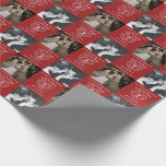 Papel De Regalo Foto de corazón del esquema del 2º aniversario del<br><div class="desc">El boda de Garnet celebra 2 años de aniversario de amor y agrega tu propio papel de regalo para envolver fotos. Celebrando 2 años de amor, un simple efecto de piedra de corazón línea de arte de color gráfico de color de conjunto personalizado. Personalizar con su propia elección de nombres...</div>