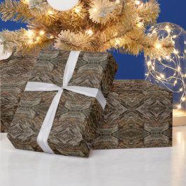 Papel De Regalo Foto de corteza de árbol rústico con patrón de dia