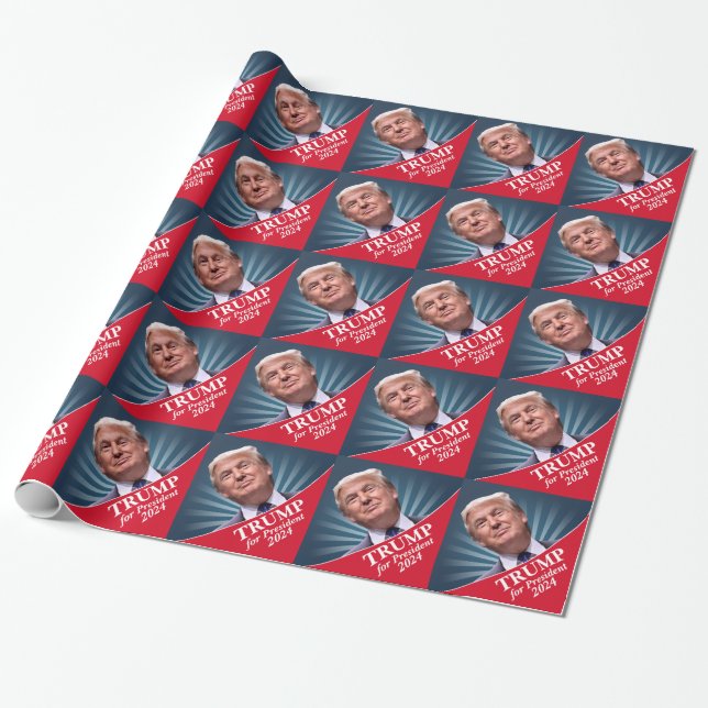 Papel De Regalo Foto de Donald Trump - presidente 2016 (Desenrollado)