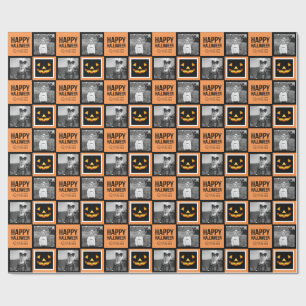 Papel De Regalo Foto de Feliz saludo de Personalizado de calabaza 