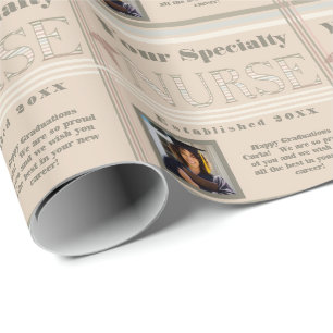 Papel De Regalo Foto de graduación de especialidad de Enfermería p