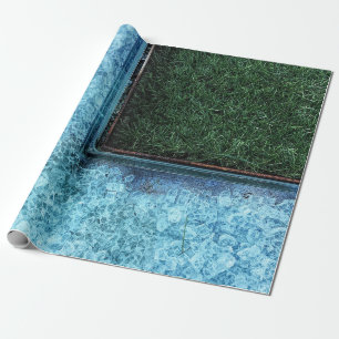 Papel De Regalo Foto de hierbas verdes cerca de los azulejos