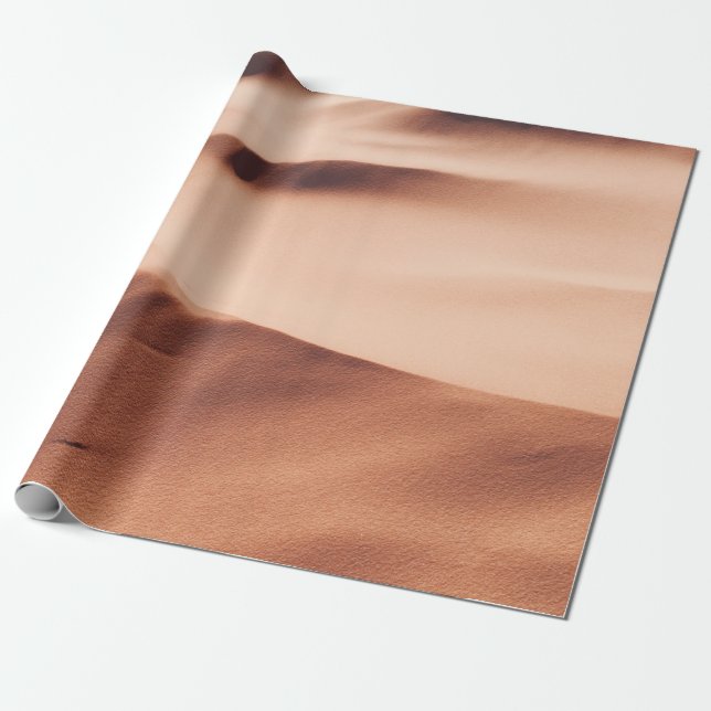 PAPEL DE REGALO FOTO DE LA ARENA DESERTA (Desenrollado)