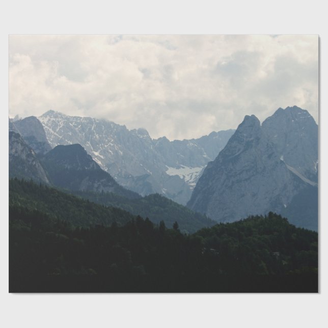 Papel De Regalo Foto de la naturaleza de los montes alpinos (Superficie plana)