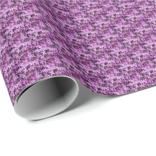 Papel De Regalo Foto de Lilac Media caída en mosaico