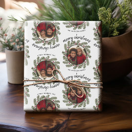 Papel De Regalo Foto de navidades - caligrafía - ramas caprichosas