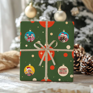 Papel De Regalo Foto de Navidades de merry y Bright