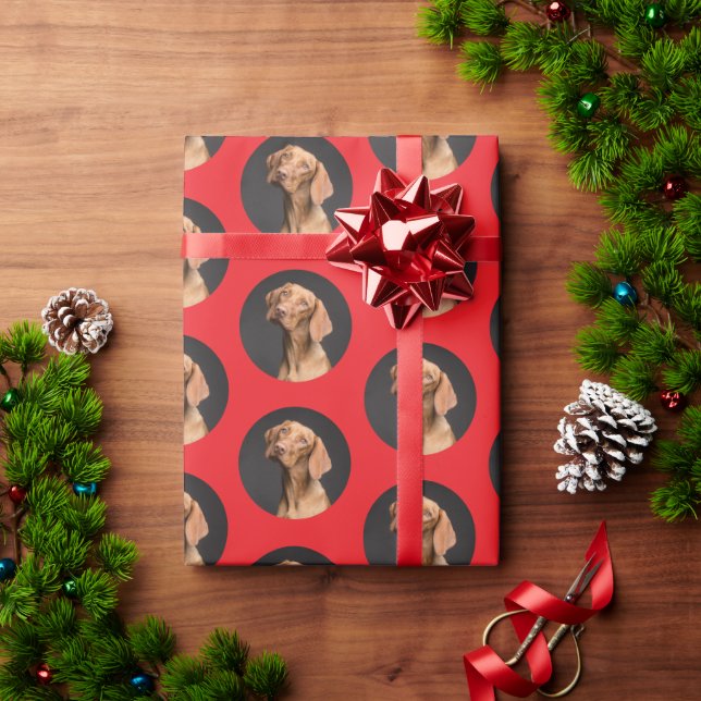 Papel De Regalo Foto de perro lindo moderna  (Regalo de vacaciones)