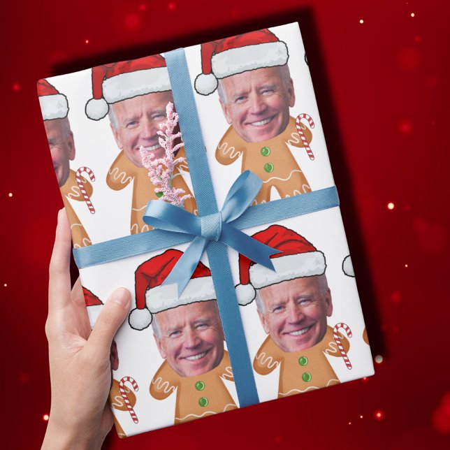 Papel De Regalo Foto de personalizado Face Gingerbread Funny Joe b (Subido por el creador)