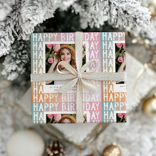 Papel De Regalo Foto de personalizado Feliz Cumpleaños Personaliza