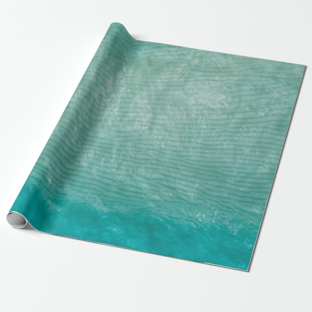 Papel De Regalo Foto de primer plano de tela verde (Desenrollado)