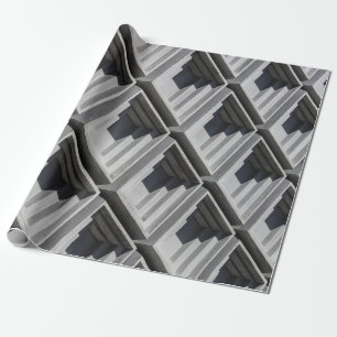 Papel De Regalo Foto de primer plano del edificio gris