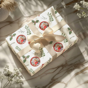 Papel De Regalo Foto de vacaciones de navidades con vegetación acu