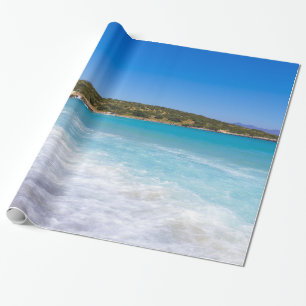 Papel De Regalo Foto del Paraíso de la Isla Tropical