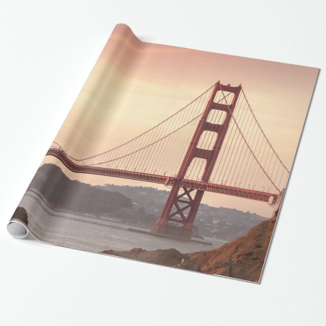 Papel De Regalo Foto del puente Golden Gate de San Francisco (Desenrollado)