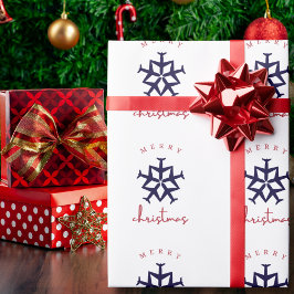 Papel De Regalo Foto divertida de copo de nieve de avión de Navida