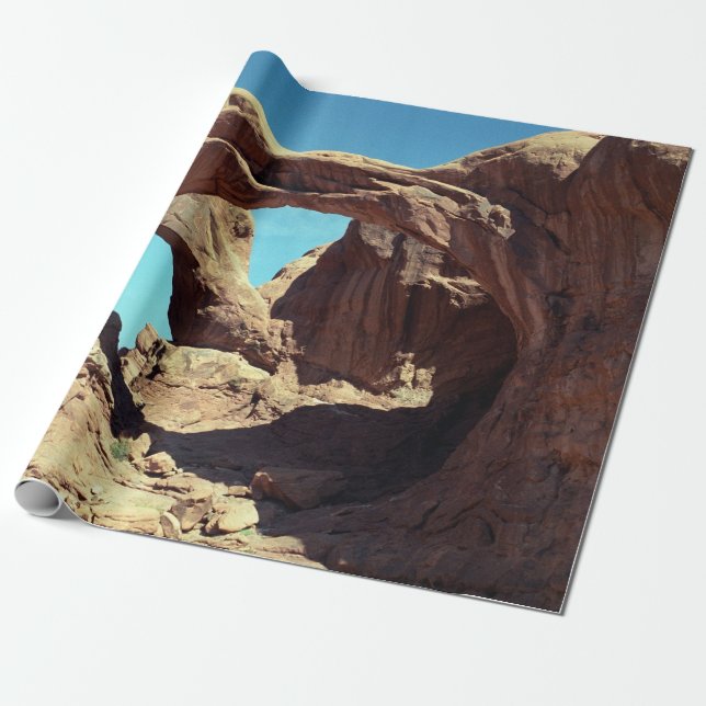 Papel De Regalo Foto doble del paisaje del desierto de Utah del (Desenrollado)