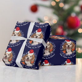 Papel De Regalo Foto mascota con Navidades de la Marina de Santa H