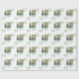 Papel De Regalo Foto moderna del árbol de Navidad verde de nombre 