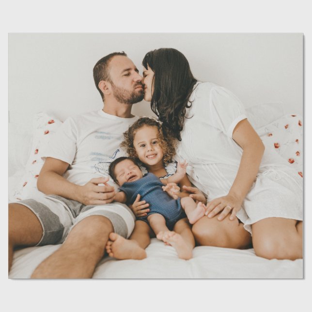 Papel De Regalo Foto personalizada (Superficie plana)