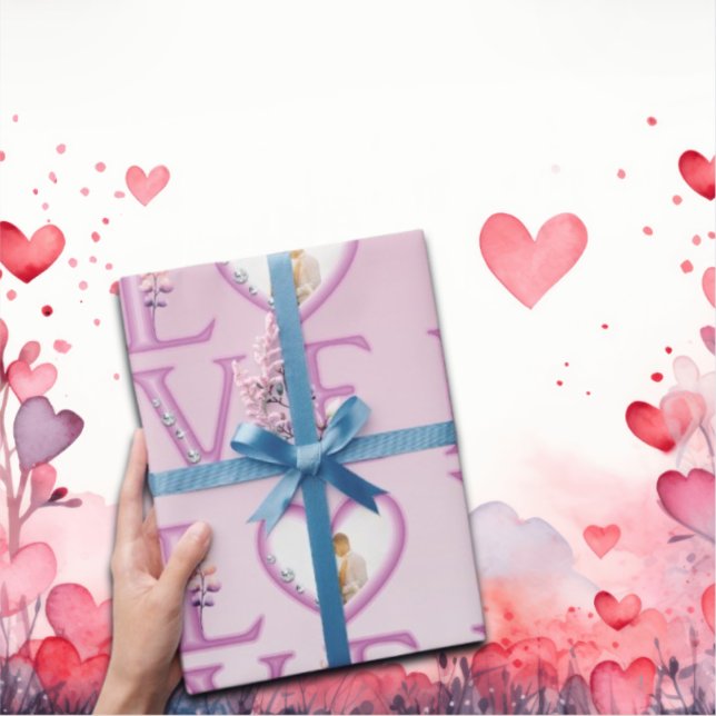 Papel De Regalo Foto personalizada del Día de San Valentín (Subido por el creador)