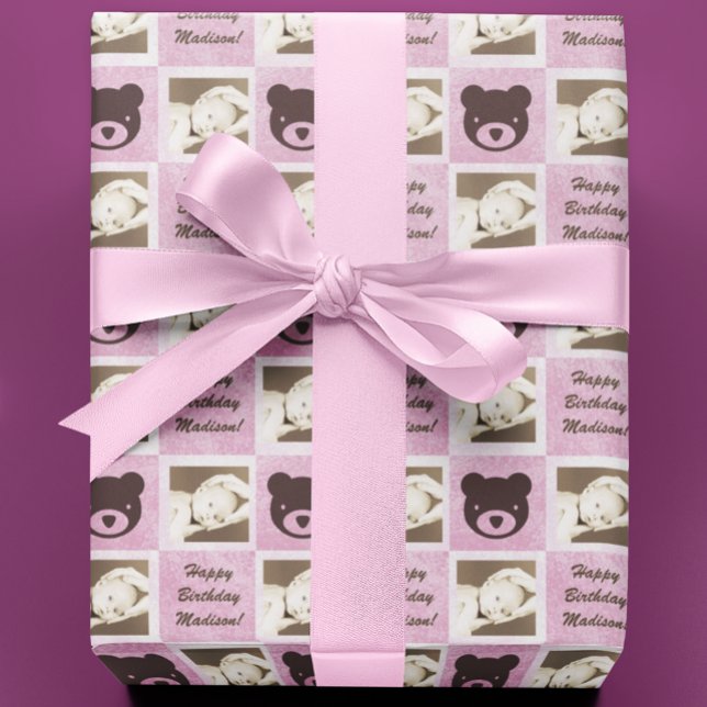 Papel De Regalo Foto personalizada Teddy Bear (Subido por el creador)
