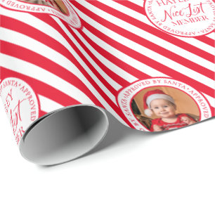 Papel De Regalo Foto personalizado Navidades miembros de la lista 