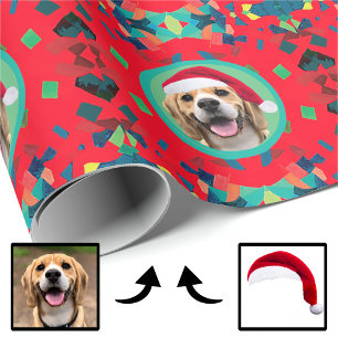 Papel De Regalo Foto única de perro de vacaciones primer Mascota r