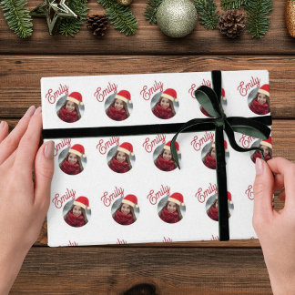 Papel De Regalo Foto y nombre personalizados - Nombre de niños vac