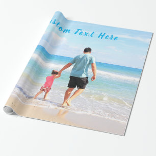 Papel De Regalo Foto y texto personalizado - Su propio diseño - M