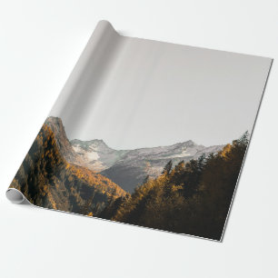 PAPEL DE REGALO FOTOGRAFÍA AÉREA DE LA MONTAÑA BAJO EL CIELO DE CL