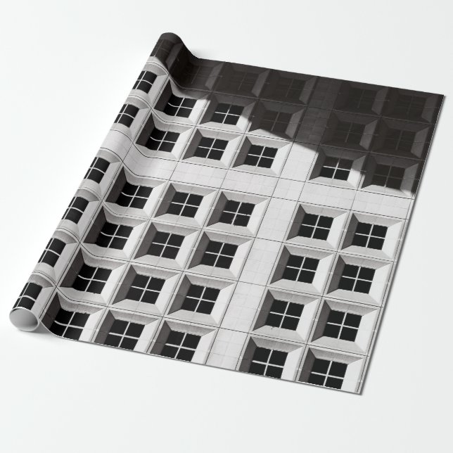 PAPEL DE REGALO FOTOGRAFÍA ARQUITECTURAL DEL EDIFICIO BLANCO (Desenrollado)