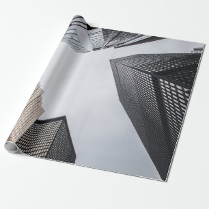 PAPEL DE REGALO FOTOGRAFÍA DE BAJO ÁNGULO DE EDIFICIOS DE ALTO ALZ