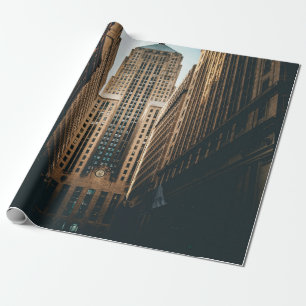 PAPEL DE REGALO FOTOGRAFÍA DE BAJO ÁNGULO DE LA CARRETERA DIRECTA 