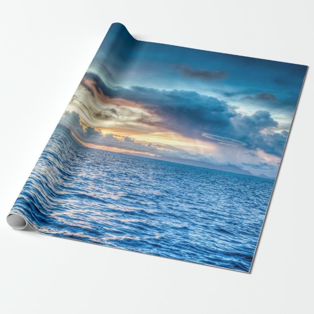 Papel De Regalo Fotografía de Bora Bora Ocean View (Desenrollado)