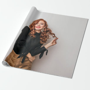 Papel De Regalo Fotografía de Fiesta de fotos personalizado Selfie