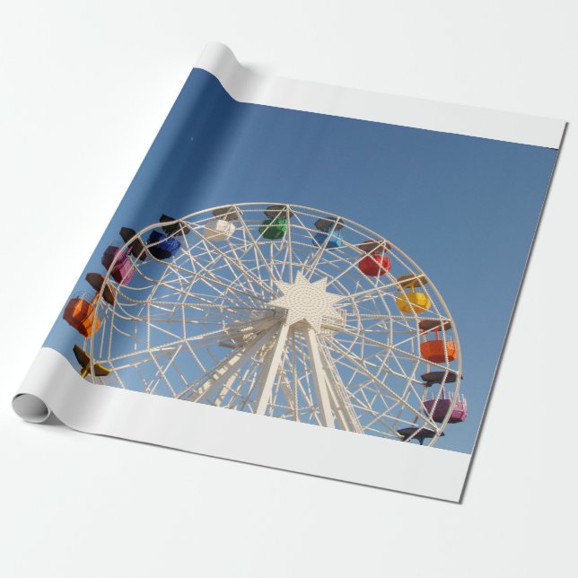 Papel De Regalo Fotografía de lombrices en la rueda de la ferris o (Desenrollado)