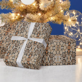 Papel De Regalo Fotografía de patrón apilado de troncos de ramas d