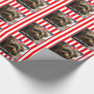 Papel De Regalo Fotografía de personalizado Marco Estados Unidos B