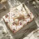Papel De Regalo Fotografía de Woodland Animals Baby First Christma<br><div class="desc">Haga que la primera Navidad de su bebé sea aún más memorable con nuestro exquisito Photo Elegant Floral Baby's First Christmas Wrapping Paper. Este bonito papel de envolvimiento le da un toque personal a sus regalos de vacaciones, haciéndolos realmente especiales. Elegante Diseño Floral: con intrincados motivos florales dibujados a mano,...</div>