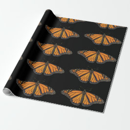 Papel De Regalo Fotografía del ala mariposa naranja