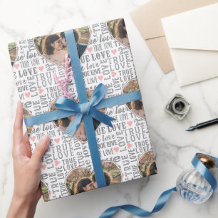 Papel De Regalo Fotografía en forma de corazón Amor verdadero San 