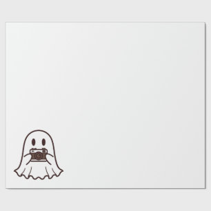 Papel De Regalo Fotógrafo fantasma de Halloween lindo