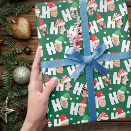 Papel De Regalo Fotos de nueve familias de modernos Santa Sat Cute