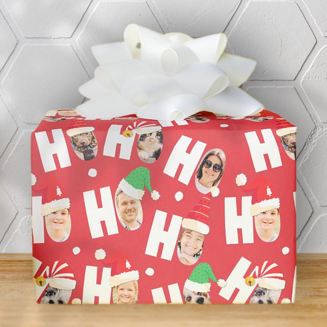 Papel De Regalo Fotos de nueve familias de modernos Santa Sat Cute (Subido por el creador)