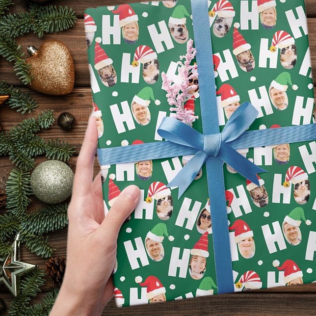 Papel De Regalo Fotos de nueve familias de modernos Santa Sat Cute (Subido por el creador)